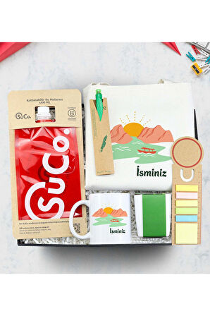 SuCo & Çanta & Tohumlu Tükenmez Kalem & Postit & Bitki Dikim Kiti & Kupa Hediye Seti