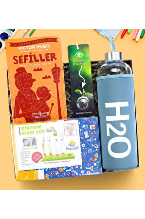Sefiller Kitabı & Bez Çanta & Deney Seti & Matara Hediye Seti