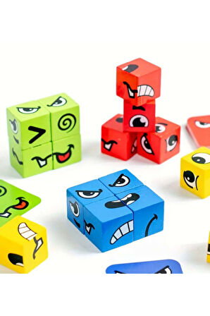 Küp Yüzler Oyunu & Bayrak & Balon & Haribo & Kuru Boya & Oyun Hamuru Hediye Seti