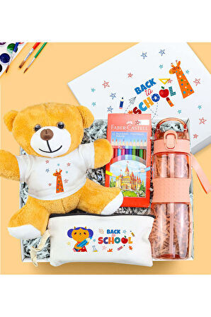 Ayıcık & Kuru Boya & Matara & Kalemlik Hediye Seti