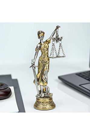 Adalet Heykeli & Fincan & Çerçeve & Selamlıque Hediye Seti