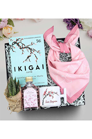 Ikigai & T Kupa & Fular & Kolonya & Sukulent Hediye Seti