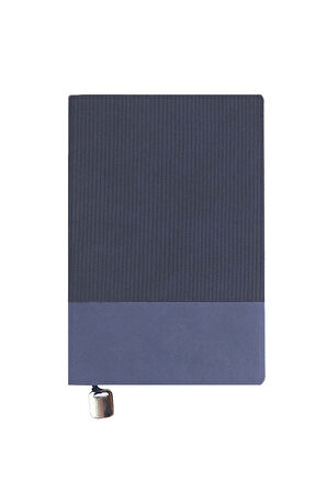 Esnek Kapak Lacivert Defter & Mavi Metal Roller Kalem & Selamlıque & Porselen Kupa Hediye Seti