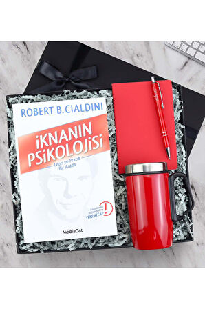İknanın Psikolojisi Kitabı & Kalem & Defter & Termos Hediye Seti