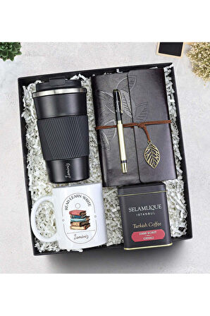 Termos & Anı Defteri & Kalem & Kupa & Selamlıque Hediye Seti