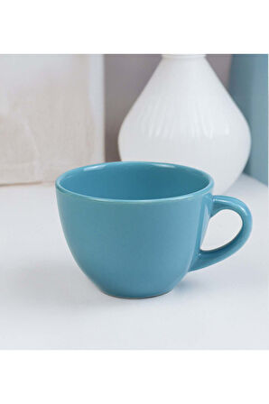 Spiralli Turkuaz Defter & Beyaz Tükenmez Kalem & Mavi Çay Fincanı & Bitki Çayı & Takvim Hediye Seti