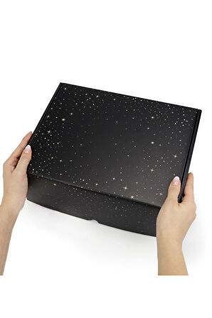 Siyah Tasarım Kutu (10 Adet)