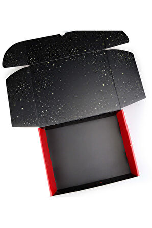 Kırmızı Tasarım Kutu (10 Adet)