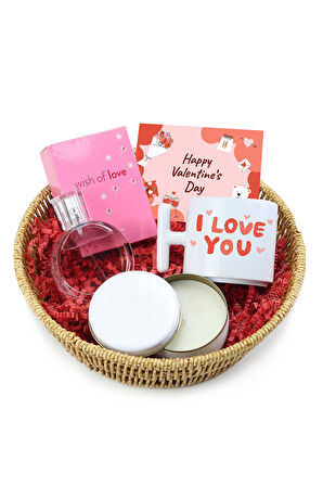 Kupa & Parfüm & Mum Hediye Seti