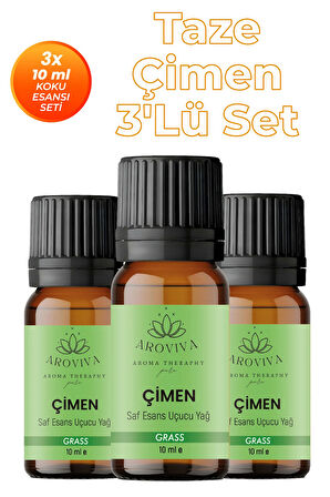 Taze Çimen 3'lü Oda Kokusu Seti - Canlı & Yeşil (3x10ml) Taze Çimen 3'lü Oda Kokusu Seti - Canlı & Yeşil (3x10ml)