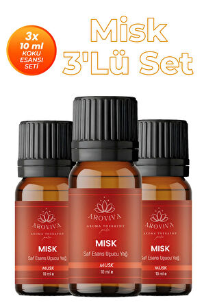 Misk 3'lü Oda Kokusu Seti - Kadifemsi & Cazibeli (3x10ml) Misk 3'lü Oda Kokusu Seti - Kadifemsi & Cazibeli (3x10ml)