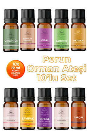 Perun Orman Ateşi 10'lu Set Oda Kokusu Esansı (10x10ml) Perun Orman Ateşi 10'lu Set Oda Kokusu Esansı (10x10ml)