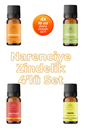 Narenciye Zindelik 4'lü Set Oda Kokusu Esansı - Enerji Verici (4x10ml) Narenciye Zindelik 4'lü Set Oda Kokusu Esansı - Enerji Verici (4x10ml)