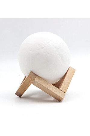 Yıldız Yansımalı Gece Lambası & 3D Ay Şeklinde Dekoratif Gece Lambası Hediye Seti