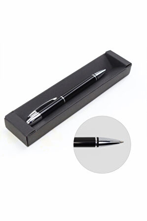 Siyah Tükenmez Kalem & Siyah Kupa & Siyah Defter & Özel Kılıflı 500 Ml Siyah Su Matarası Hediye Seti