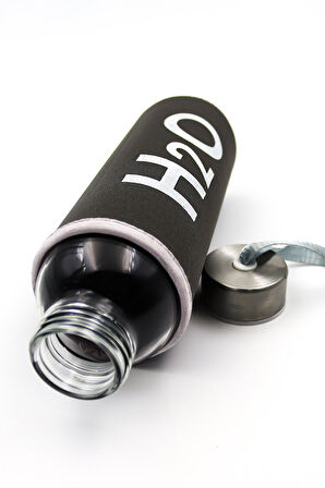 Siyah Tükenmez Kalem & Siyah Kupa & Siyah Defter & Özel Kılıflı 500 Ml Siyah Su Matarası Hediye Seti