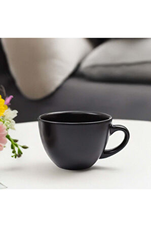 Kişiye Özel Siyah Defter & Siyah Mat Fincan & Siyah Tükenmez Kalem & Siyah Çay Fincanı Hediye Seti