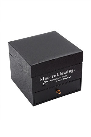 Çekmeceli Kokulu Gül Kutusu & Istiridye Içinde Gerçek Inci Kolye Hediye Seti