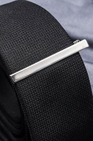 Erkek Siyah Cüzdan & Siyah Kravat & Kol Düğmesi & Kravat Iğnesi Hediye Seti