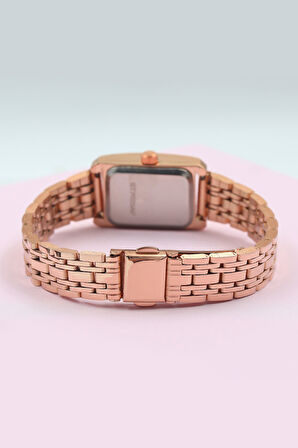 Spectrum Rose Renk Kadın Kol Saati & Rose Renk Bileklik Hediye Seti