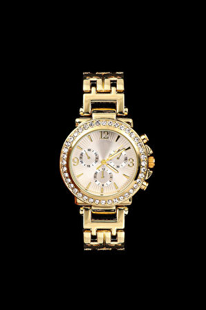 Su Yolu Bileklik & Kadın Kol Saati & Gold Renk Melek Kolye & Gold Detaylı Kadın Kemeri Hediye Seti