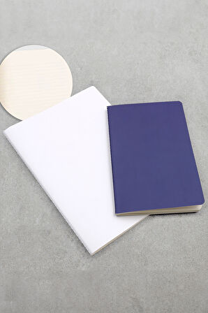 2'li Defter & Beyaz Touch Pen & Postit & Desenli Kalemlik & Makaron Fosforlu Kalem Hediye Seti