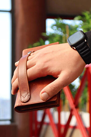 Hakiki Deri Unisex Portföy Cüzdan