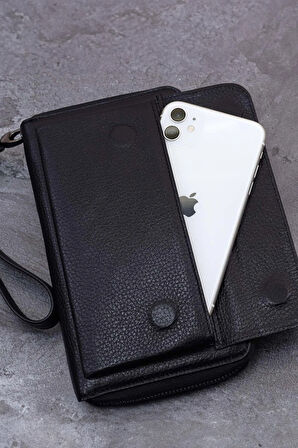 Hakiki Deri Unisex Portföy Cüzdan