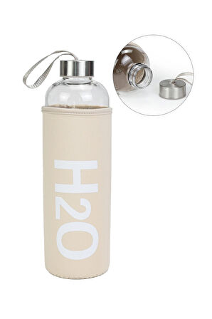 Bez Kılıflı 1000 ml Cam Matara