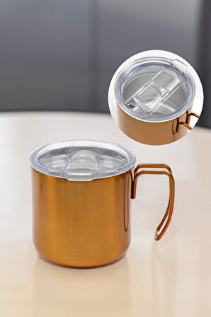 Gold Renk 350ml Çelik Bardak Termos