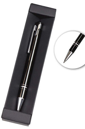 Metal Kutulu Mum & Tükenmez Kalem & Siyah Kupa & Alerya Filtre Kahve & Çiçek Buketi Hediye Seti