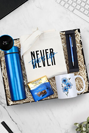 Dereceli Termos & El Çantası & Tükenmez Kalem & Godiva Çikolata & Kupa Hediye Seti