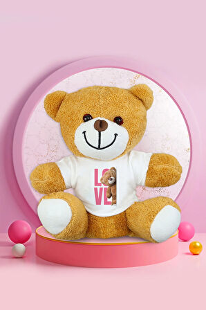 Beyaz Çerçeve & Peluş Ayıcık & Kurutulmuş Çiçek Buketi & Porselen Beyaz Fincan Hediye Seti