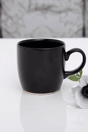 Siyah Çerçeve & Siyah Defter & Tükenmez Kalem & Siyah Kupa & Yapay Mini Ağaç Hediye Seti