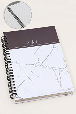 Mermer Desen Defter & Kupa & Canlı Sukulent Çiçek & Tükenmez Kalem & Metal Kutulu Mum Hediye Seti