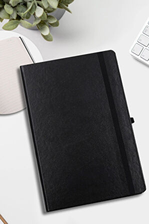 Siyah Defter & Mor Tükenmez Kalem & Fular & Siyah Kupa & Mor Yumuşak Deri Kartlık Cüzdan Hediye Seti