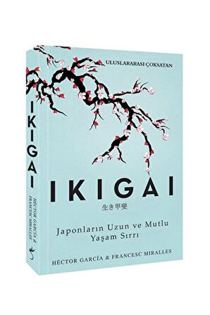 Ikigai Kitabı & Mavi Bardaklı Çelik Termos & Mum & Lacivert Çay ve Kahve Fincanı Hediye Seti