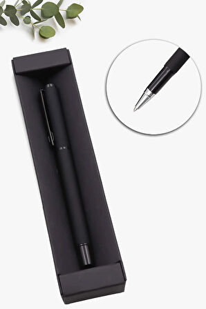 Mat Roller Kalem & Siyah Kupa & Siyah French Press & Satranç Kitap Hediye Seti