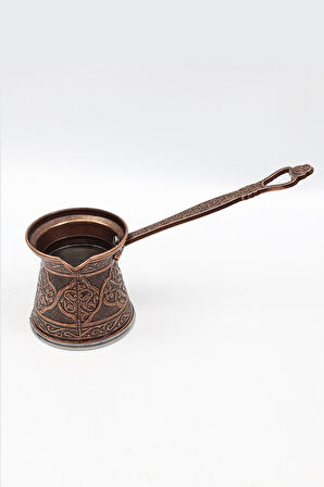 Tasarım Fincan & Peştemal & Bakır Cezve & Türk Kahvesi & Nazar Boncuklu Kapı Süsü Hediye Seti