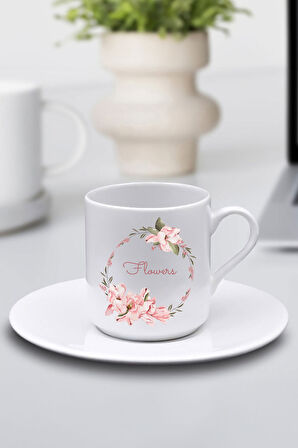 Baskılı Fincan & Tasarım Fular & Wish of Love Parfüm Hediye Seti