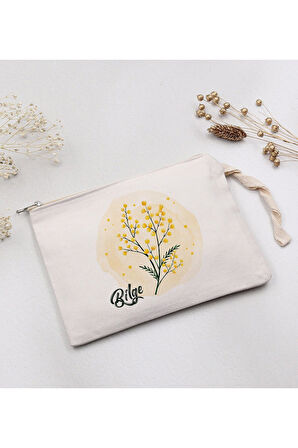 Kişiye Özel Ham Bez Çanta & Tasarım Fular & Tasarım Beyaz Metal Kutulu Mum & T Kupa Hediye Seti