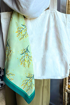 Ham Bez Çanta & Tasarım Fular & Tasarım Beyaz Metal Kutulu Mum & T Kupa Hediye Seti