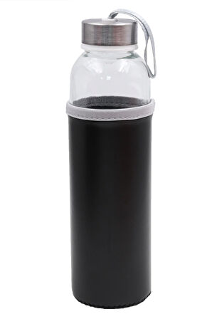 Siyah Defter & Siyah 500 Ml Su Matarası & Dikişli Mini Not Defteri & Yapışkanlı Notluk Hediye Seti