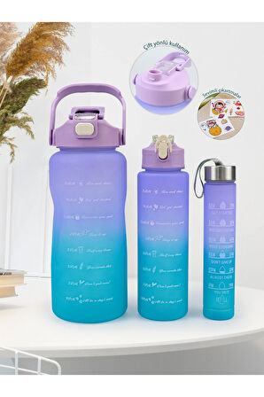 3'lü Yavrulu Motivasyon Matarası