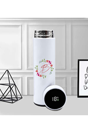 Kişiye Özel 500 ML Beyaz Termos & Mousepad & Kırmızı Defter & Kalemlik