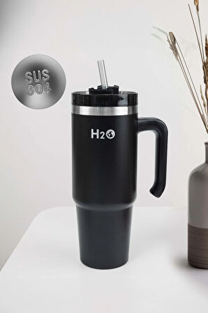 Pipetli Kulplu 900ml Termos