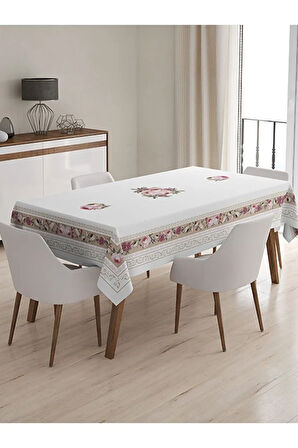 Çiçekli Estetik Pratik Masa Örtüsü 160 X 220