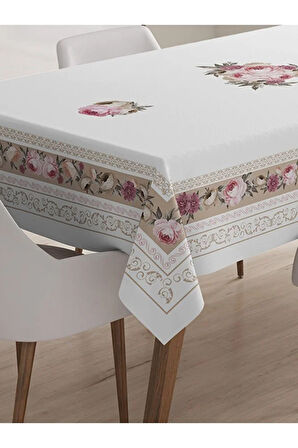 Çiçekli Estetik Pratik Masa Örtüsü 160 X 220