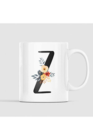 Çiçek Harfli Kupa, Harfli Kupa, Çiçekli Kupa, Yazılı Kupa, İsim Kupa, Nişan Hediyesi, Düğün Hediyesi