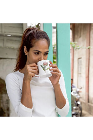 Romantik Çiçekli Kupa